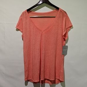 • Athleta Peach V Shaped Top •